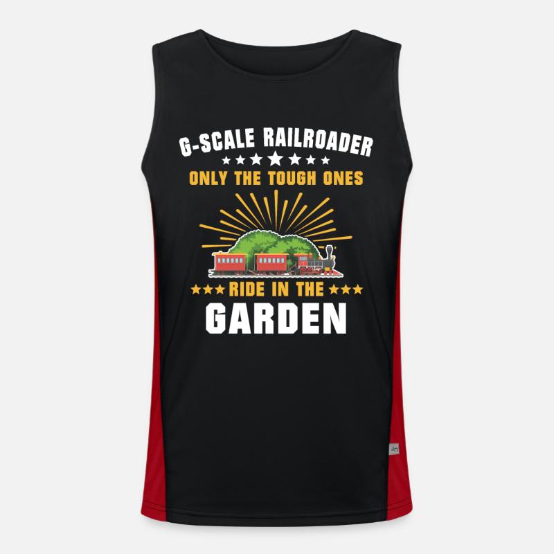 Gartenbahn Modellbahn Spur G Funktionelles Kontrast-Tank Top für Männer 