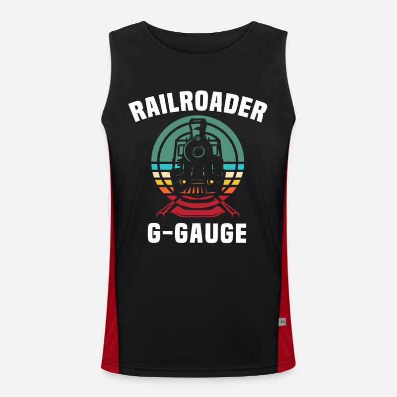 Gartenbahn Spur G Modelleisenbahn Funktionelles Kontrast-Tank Top für Männer 