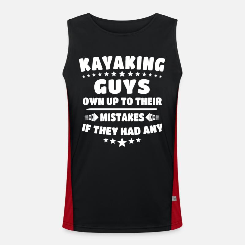 Kayaker Kayaking Funktionelles Kontrast-Tank Top für Männer 