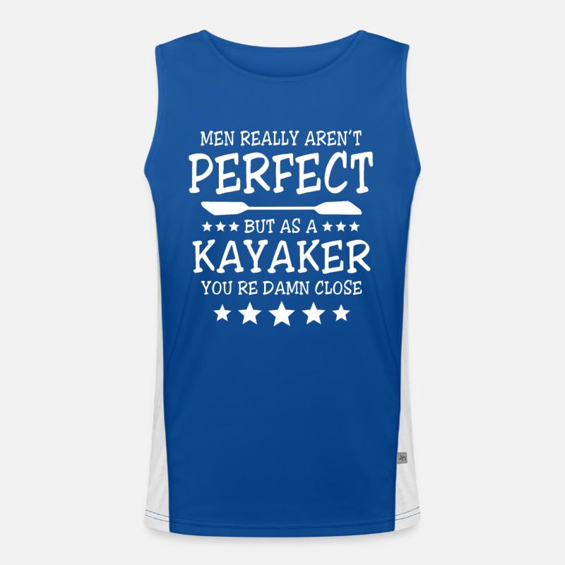 Kayaker Kayaking Funktionelles Kontrast-Tank Top für Männer 