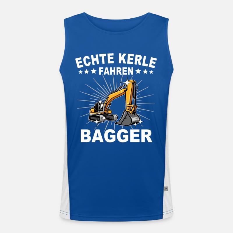 Baggerführer Bagger Baggerfahrer Funktionelles Kontrast-Tank Top für Männer 