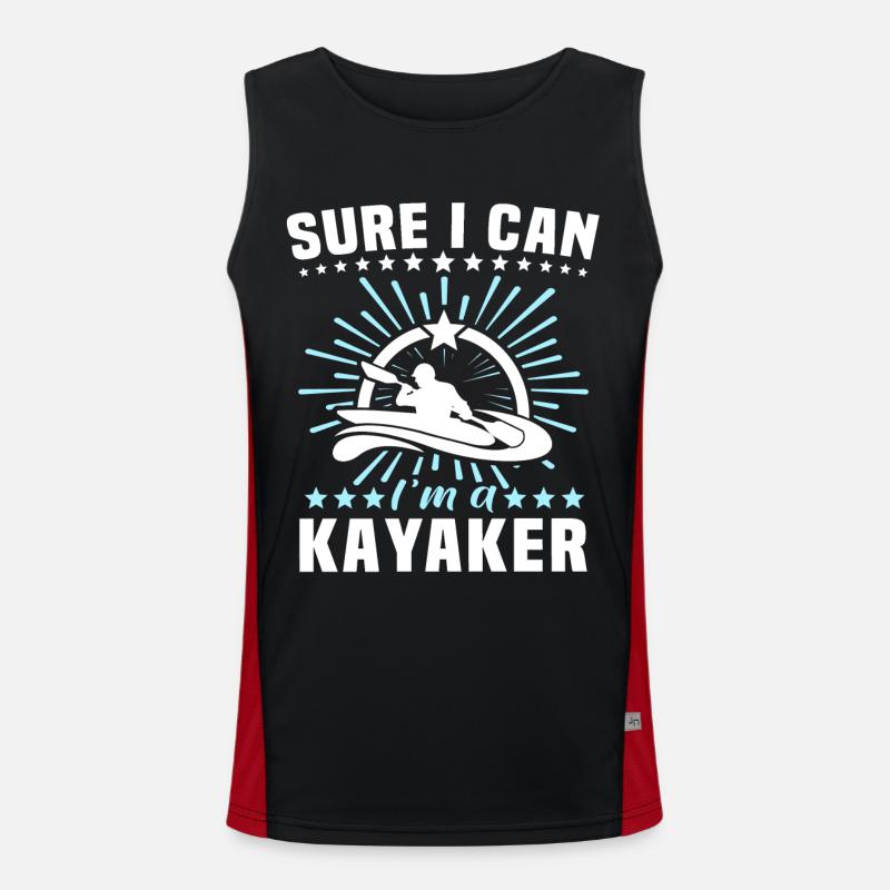 Kayaker Kayak Kayaking Funktionelles Kontrast-Tank Top für Männer 