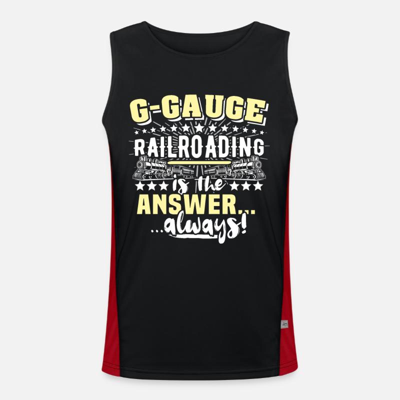 Gartenbahn Garteneisenbahn Spur G Funktionelles Kontrast-Tank Top für Männer 