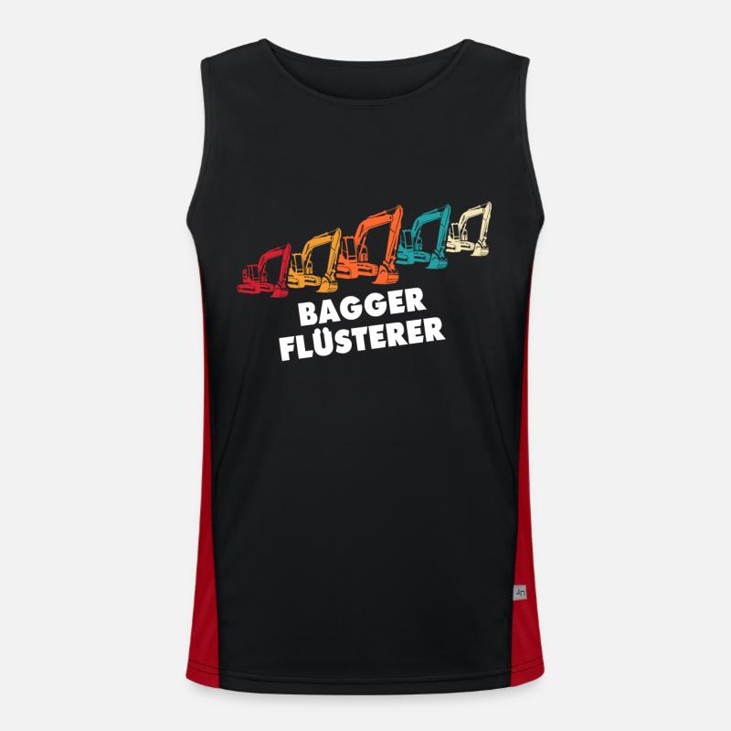 Bagger Flüsterer Baggerflüsterer Funktionelles Kontrast-Tank Top für Männer 