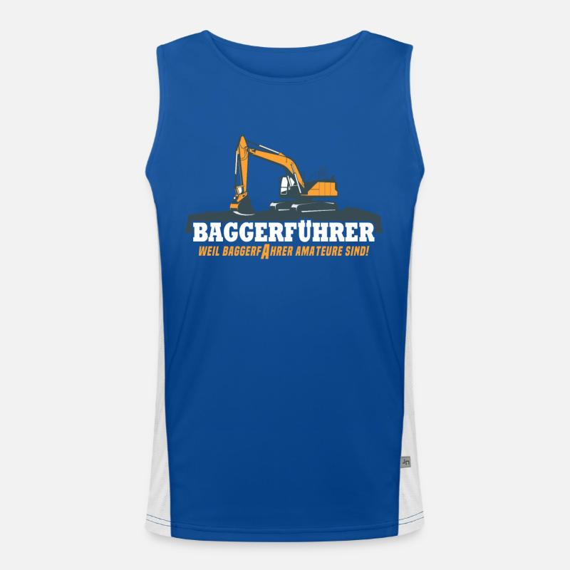 Baggerfahrer Bagger Funktionelles Kontrast-Tank Top für Männer 
