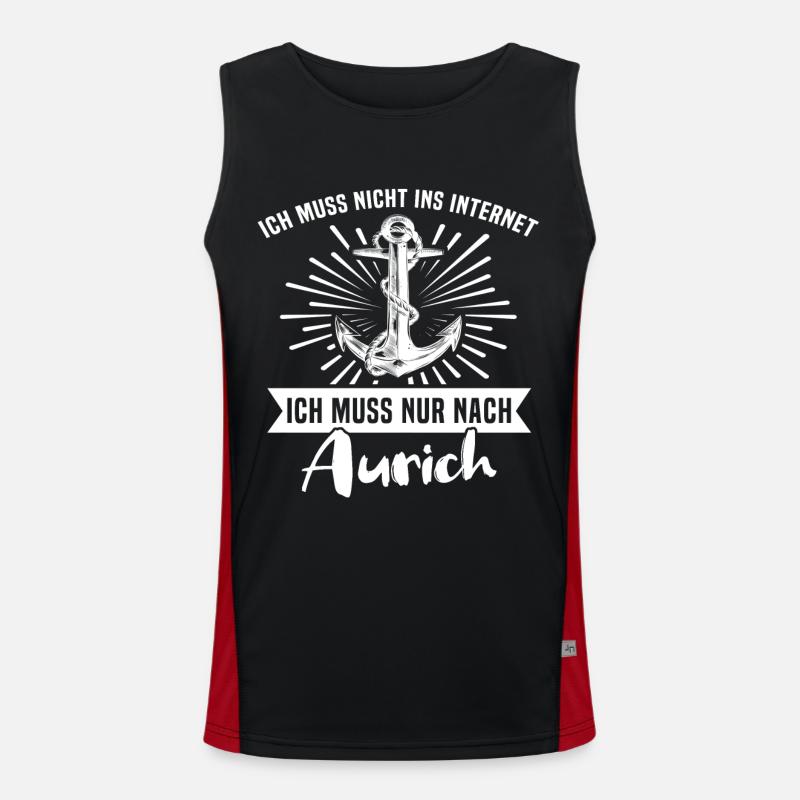 Aurich Auricher Funktionelles Kontrast-Tank Top für Männer 