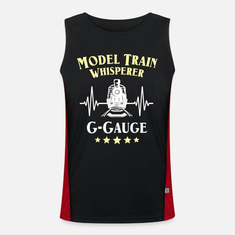 Gartenbahn EKG Eisenbahn Spur G Funktionelles Kontrast-Tank Top für Männer 