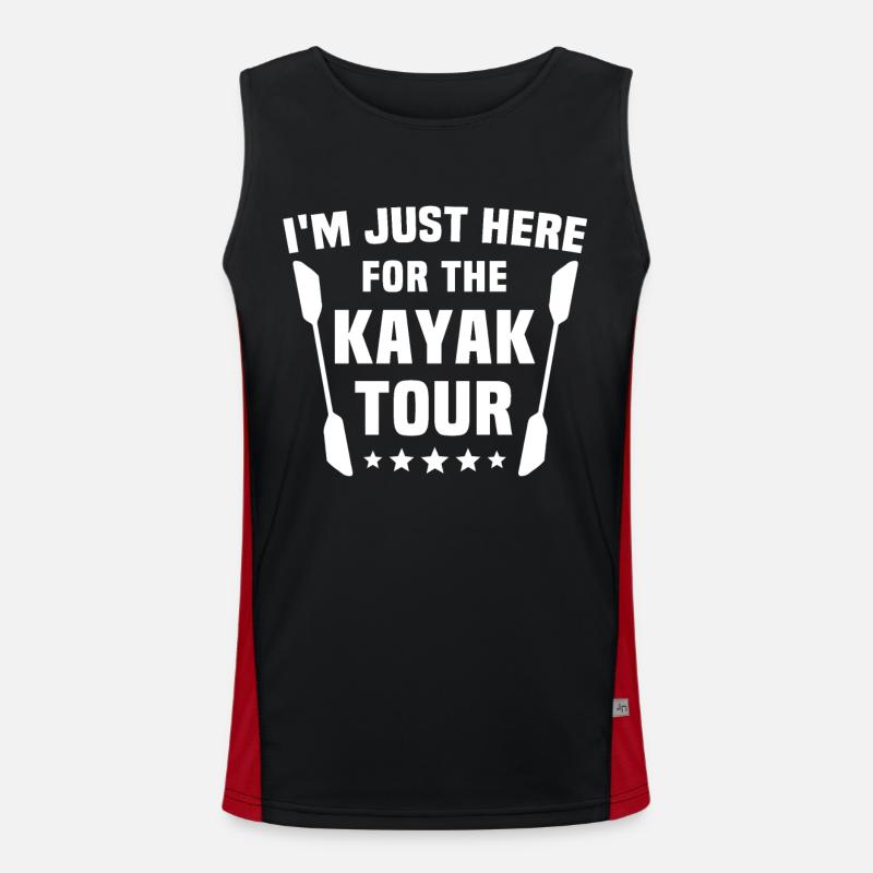 Kayaking Kayaker Kayak Funktionelles Kontrast-Tank Top für Männer 