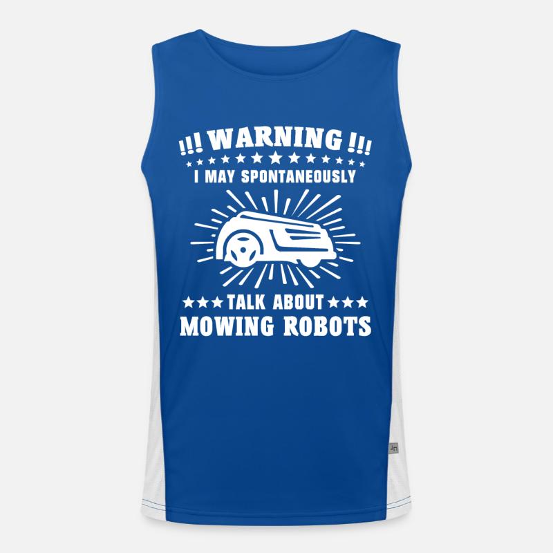 Mähroboter Funktionelles Kontrast-Tank Top für Männer 