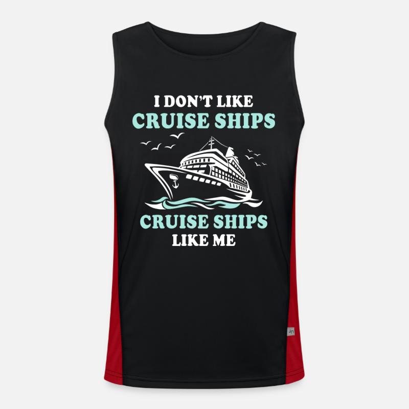 Cruise Ship Cruise Men's Functional Contrast Tank Top 