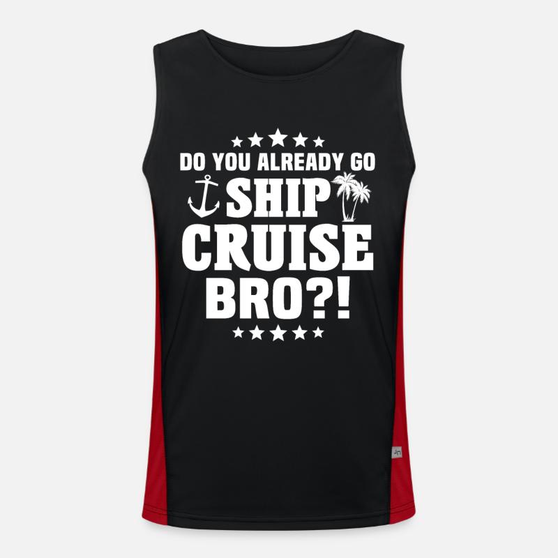Kreuzfahrturlaub Kreuzfahrt Funktionelles Kontrast-Tank Top für Männer 