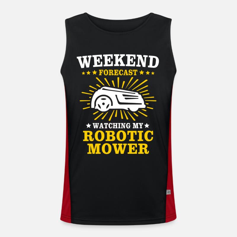 Robotic lawn mower Men's Functional Contrast Tank Top 