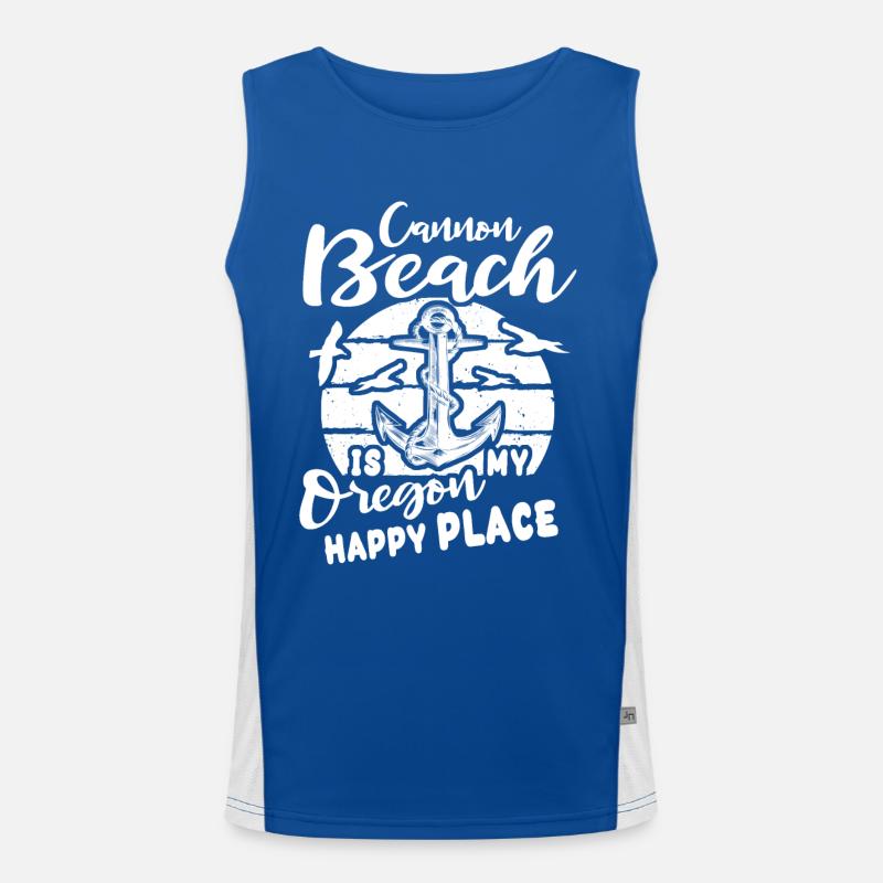 Cannon Beach OR Men's Functional Contrast Tank Top 