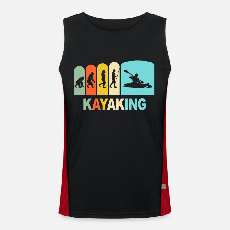 Kayak Evolution Kayaking Funktionelles Kontrast-Tank Top für Männer 