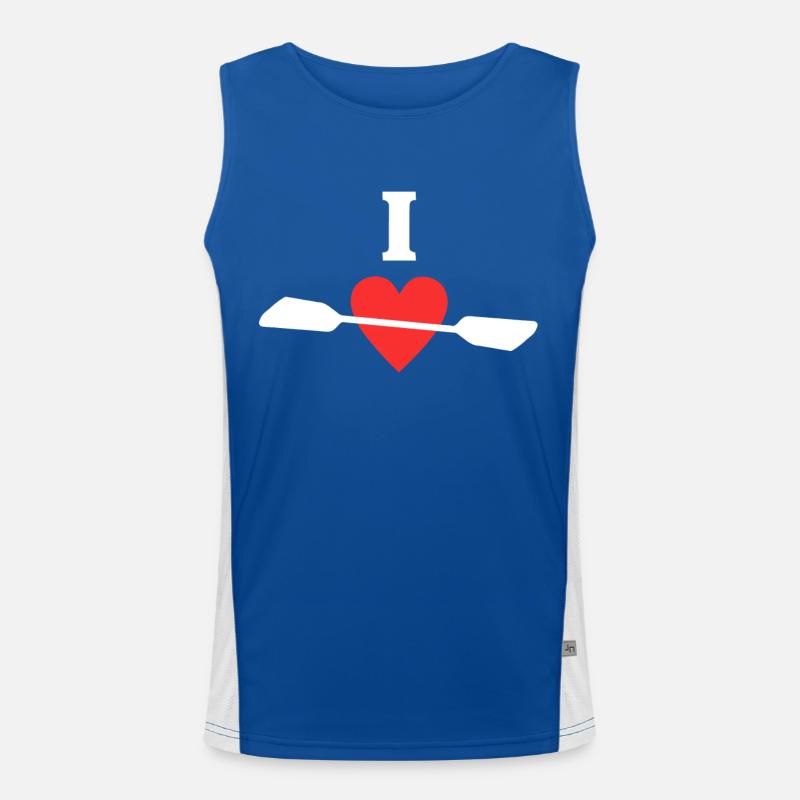 I Love Kayak Men's Functional Contrast Tank Top 