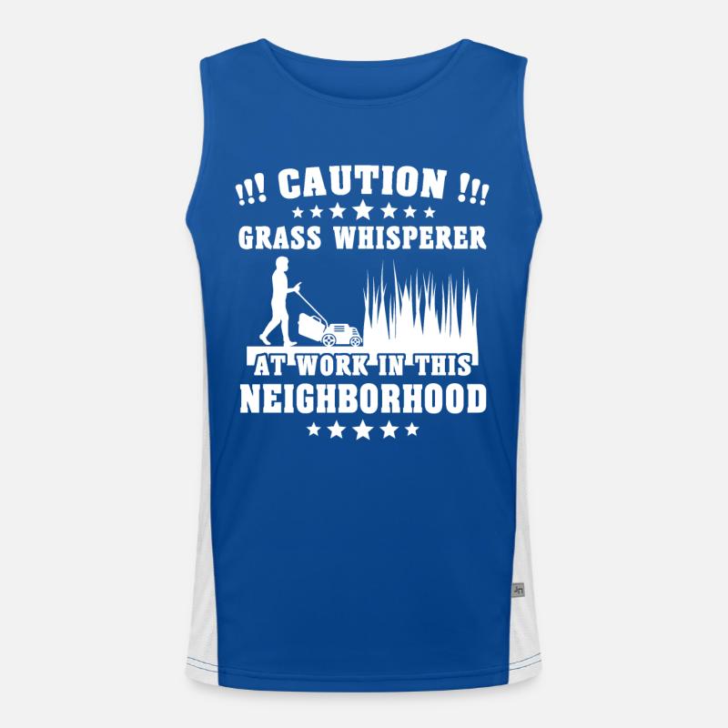 Rasenmäher Funktionelles Kontrast-Tank Top für Männer 