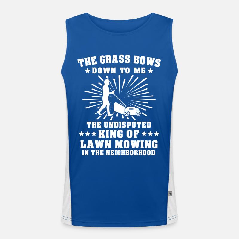 Rasenmäher Funktionelles Kontrast-Tank Top für Männer 