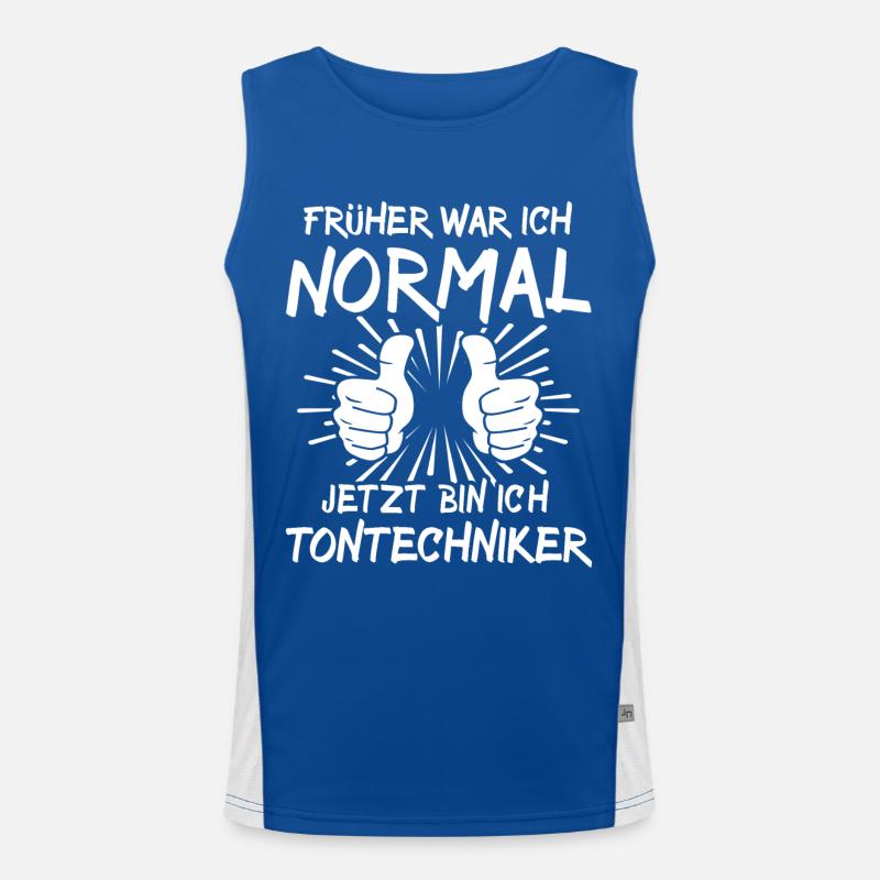 Tontechniker Funktionelles Kontrast-Tank Top für Männer 
