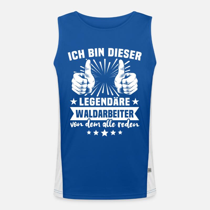 Waldarbeiter Funktionelles Kontrast-Tank Top für Männer 