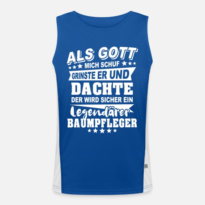 Baumpfleger Funktionelles Kontrast-Tank Top für Männer 