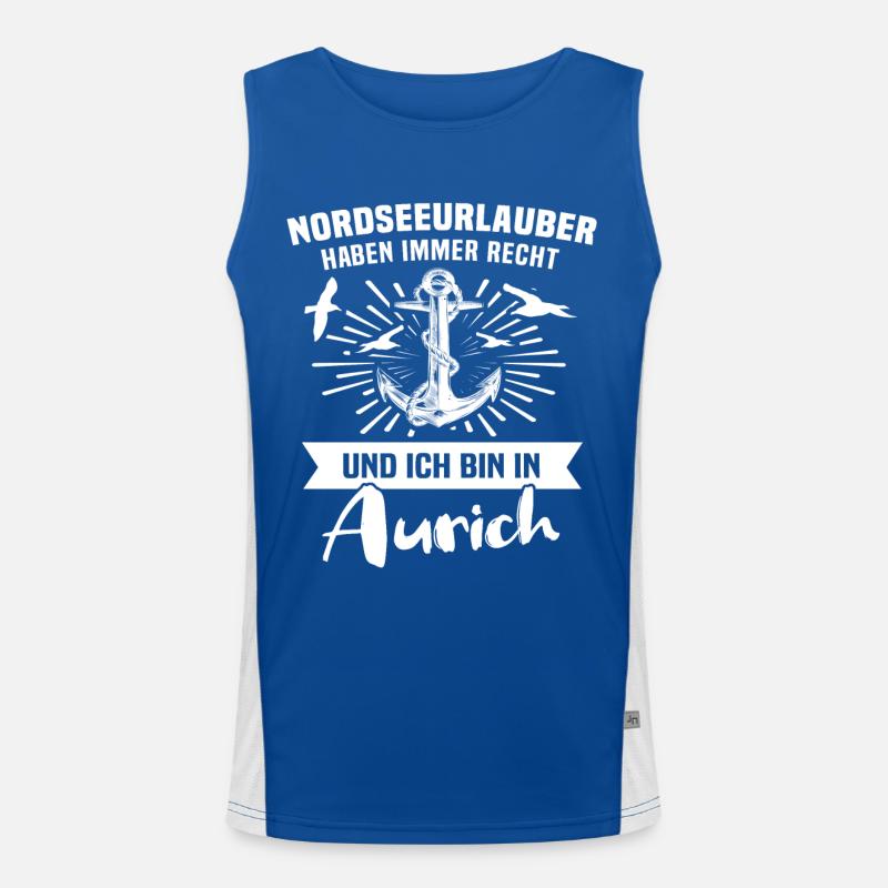 Aurich Auricher Funktionelles Kontrast-Tank Top für Männer 