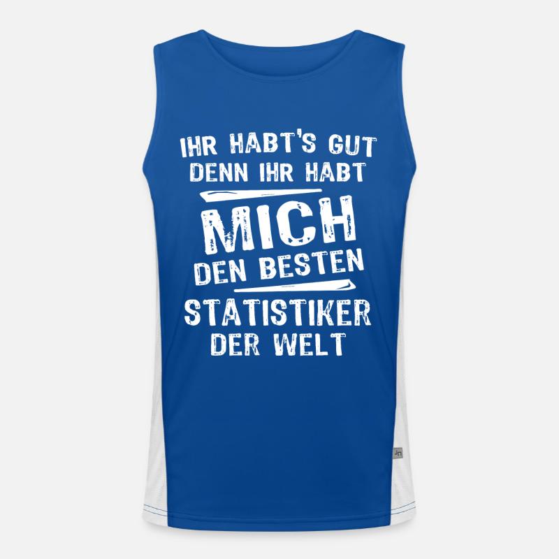 Statistiker Funktionelles Kontrast-Tank Top für Männer 