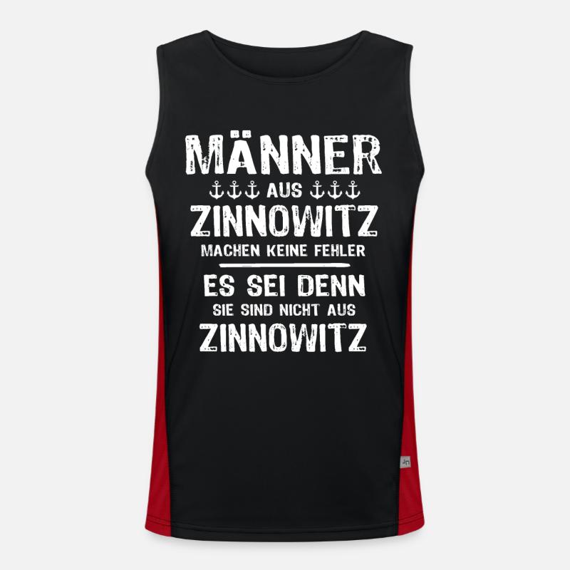 Zinnowitz Zinnowitzer Funktionelles Kontrast-Tank Top für Männer 