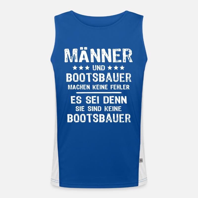 Bootsbauer Funktionelles Kontrast-Tank Top für Männer 