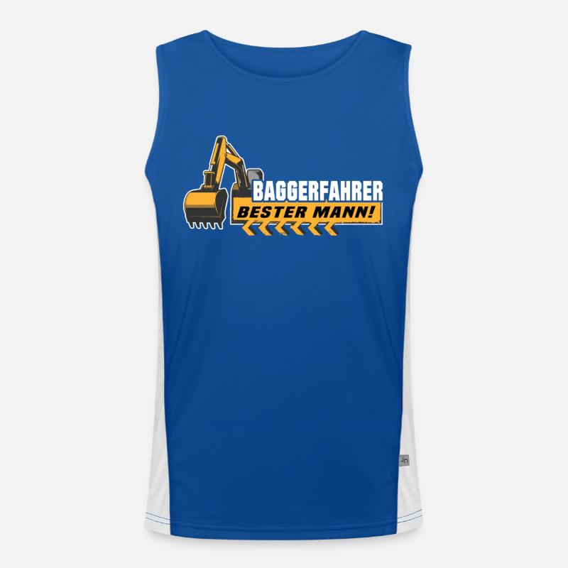 Baggerführer Baggerfahrer Funktionelles Kontrast-Tank Top für Männer 
