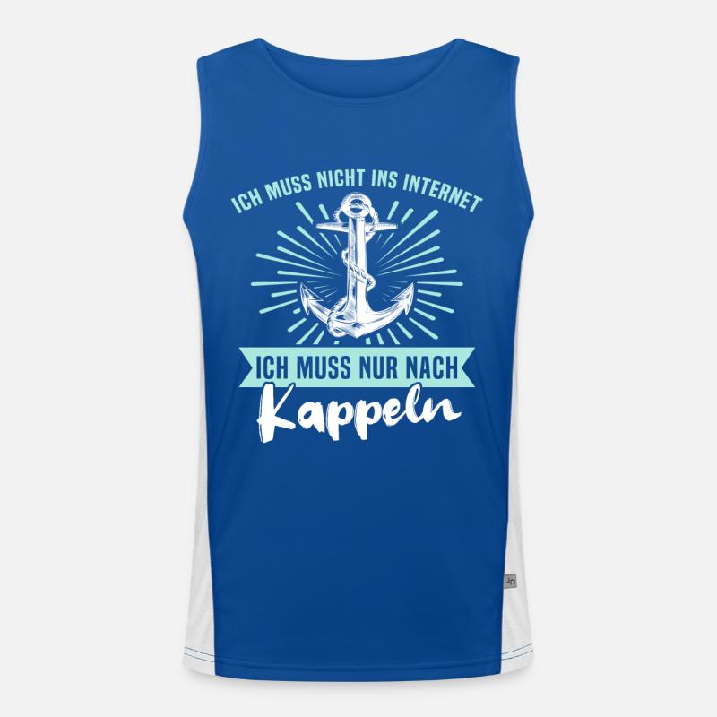 Kappeln Sprüche Kappelner Spruch Funktionelles Kontrast-Tank Top für Männer 