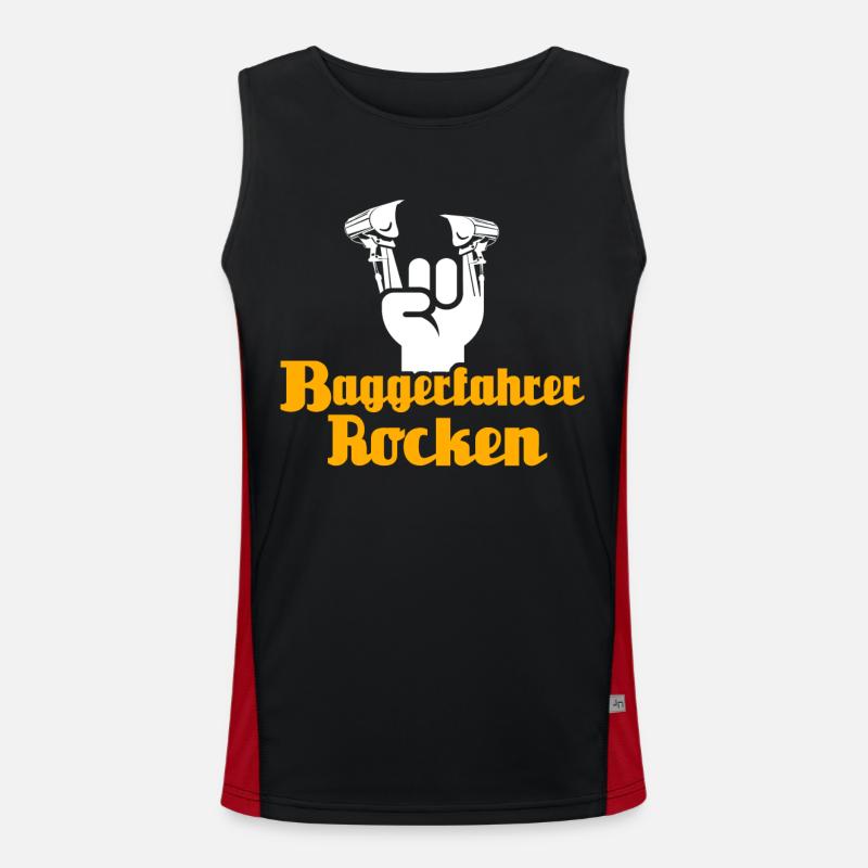 Baggerfahrer Bagger Funktionelles Kontrast-Tank Top für Männer 