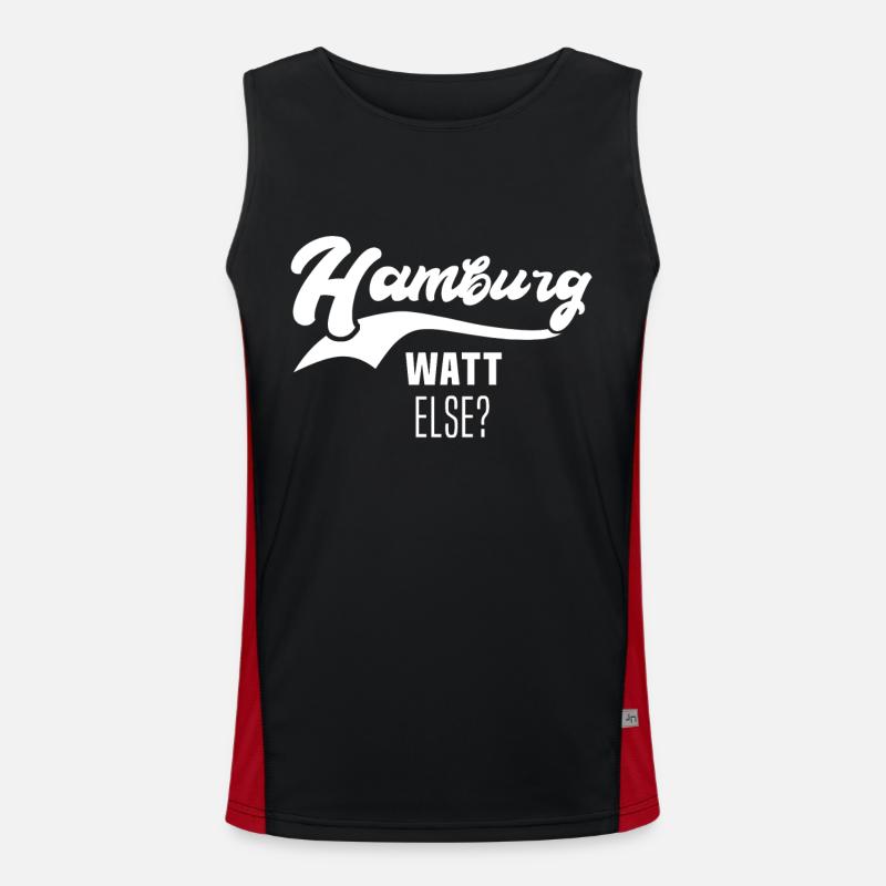Hamburg Hamburger Funktionelles Kontrast-Tank Top für Männer 