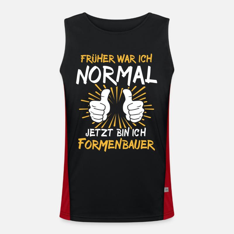 Formenbauer Spruch Funktionelles Kontrast-Tank Top für Männer 