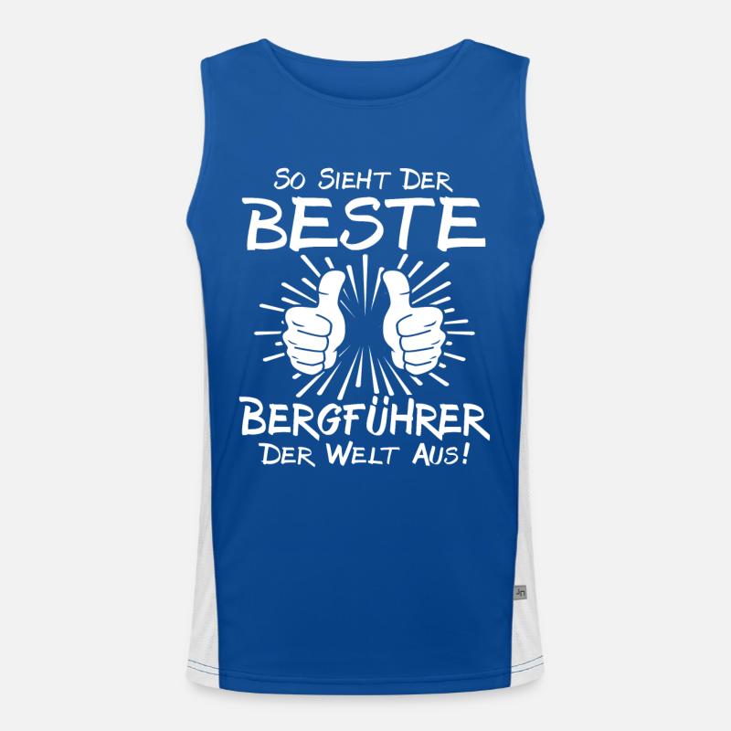 Bester Bergführer Funktionelles Kontrast-Tank Top für Männer 