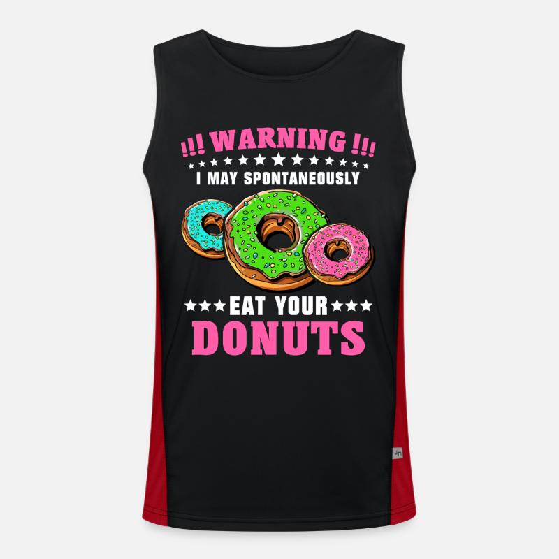 Doughnut Donut Lover Donuts Débardeur respirant contrasté Homme 