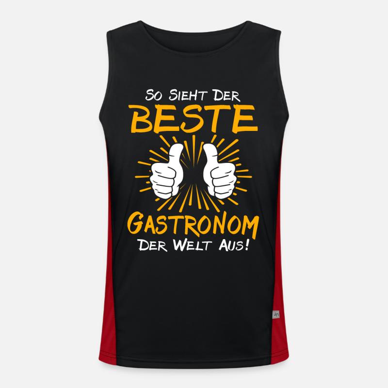 Gastronom Geschenkidee Funktionelles Kontrast-Tank Top für Männer 