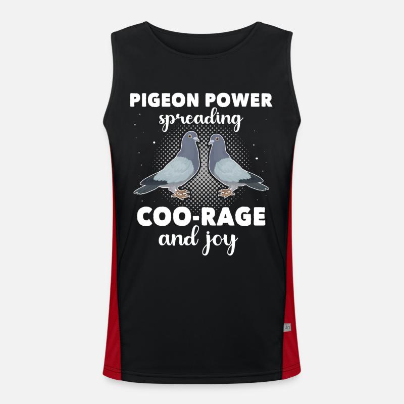 Tauben Funktionelles Kontrast-Tank Top für Männer 