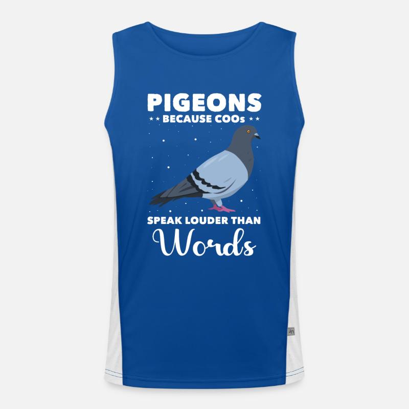 Tauben Funktionelles Kontrast-Tank Top für Männer 