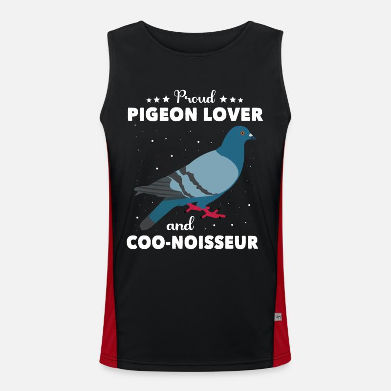 Tauben Funktionelles Kontrast-Tank Top für Männer 