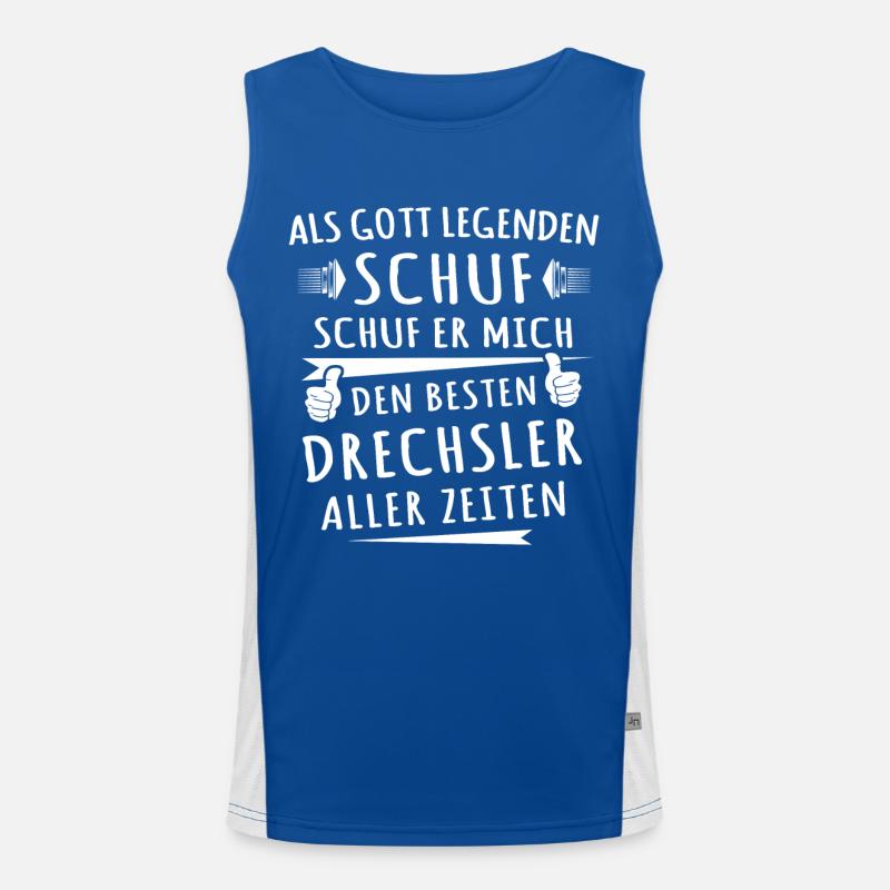 Drechsler Funktionelles Kontrast-Tank Top für Männer 