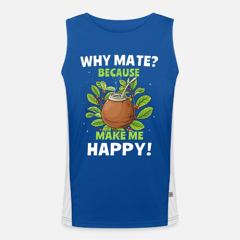 Yerba mate Gift Men's Functional Contrast Tank Top 
