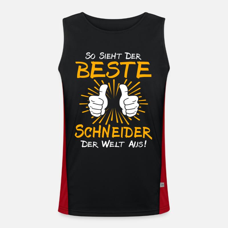 Schneider Geschenkidee Funktionelles Kontrast-Tank Top für Männer 