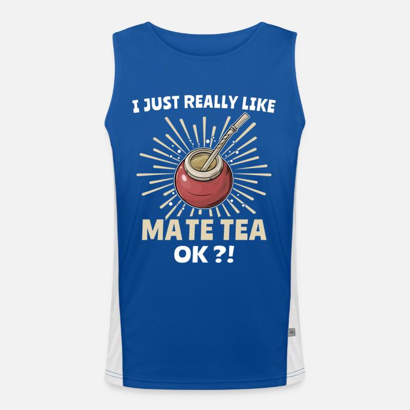 Mate Tee Teetrinker Funktionelles Kontrast-Tank Top für Männer 