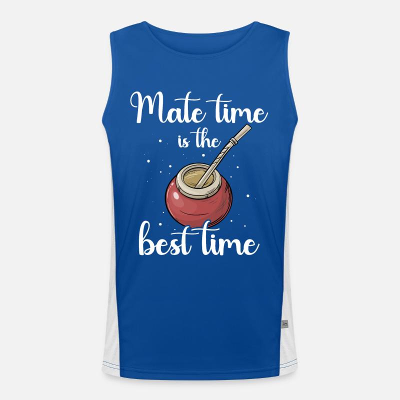 Mate Tee Bombilla Funktionelles Kontrast-Tank Top für Männer 