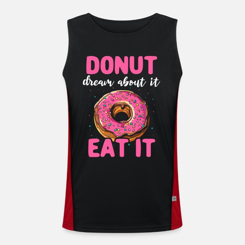 Donut Doughnut Donut Lover Débardeur respirant contrasté Homme 