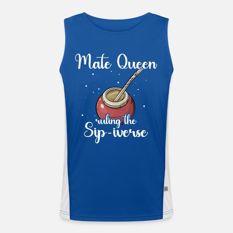 Mate Tee Teedrinkerin Funktionelles Kontrast-Tank Top für Männer 