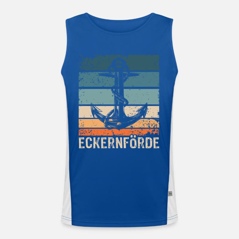 Eckernförde Funktionelles Kontrast-Tank Top für Männer 