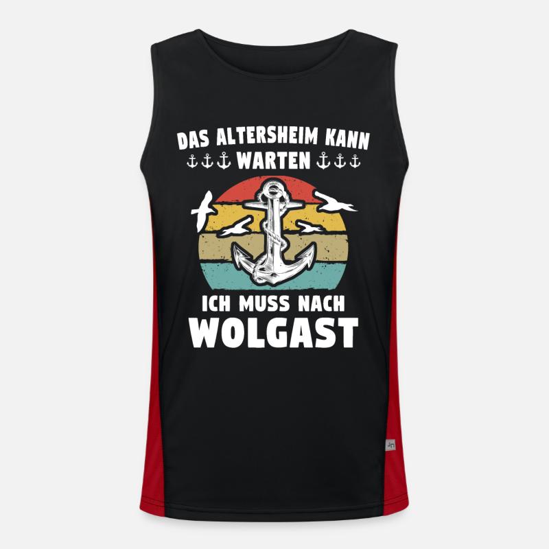 Wolgast Funktionelles Kontrast-Tank Top für Männer 