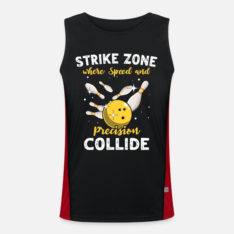 Bowling Funktionelles Kontrast-Tank Top für Männer 