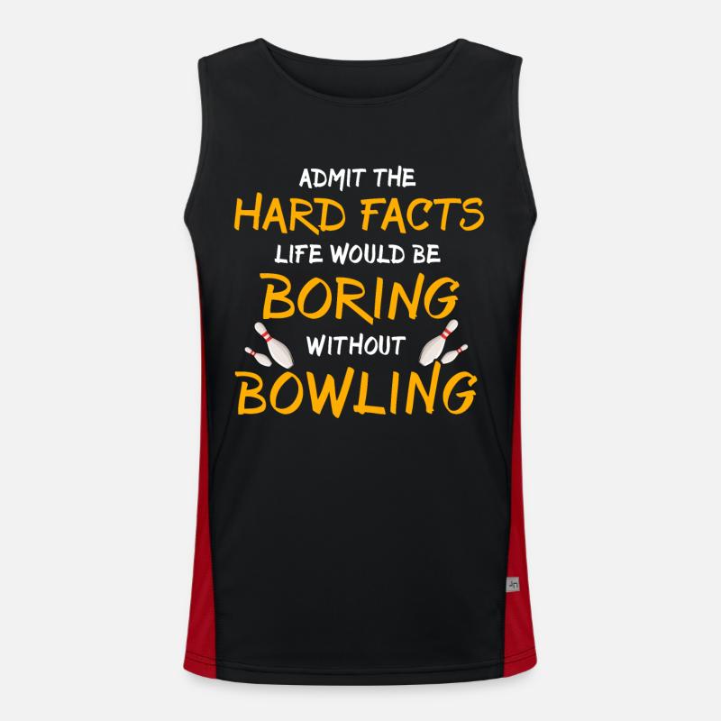 Bowler Bowling Men's Functional Contrast Tank Top 